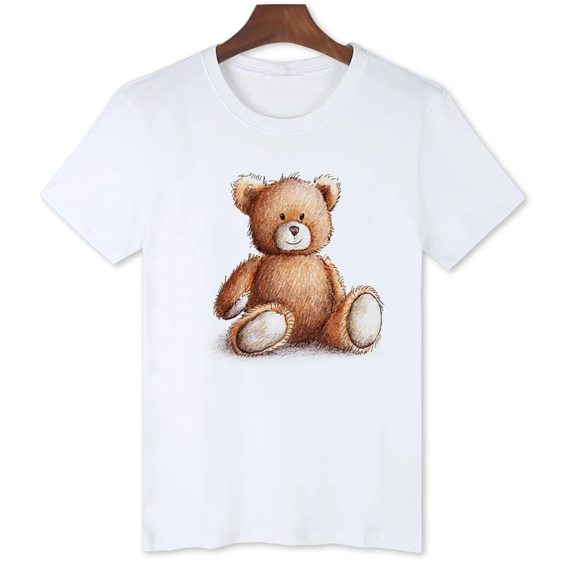 Cute Teddy Bear Tshirt Original Brand Summer tops Casual Clothing Oversized t-shirt For Men B159