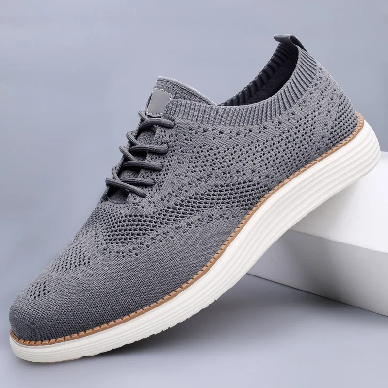 2024 Summer New Breathable Mesh Shoes Hollow Knitted Casual Shoes for Men’s Fashionable Versatile Men's Hiking Running Shoes