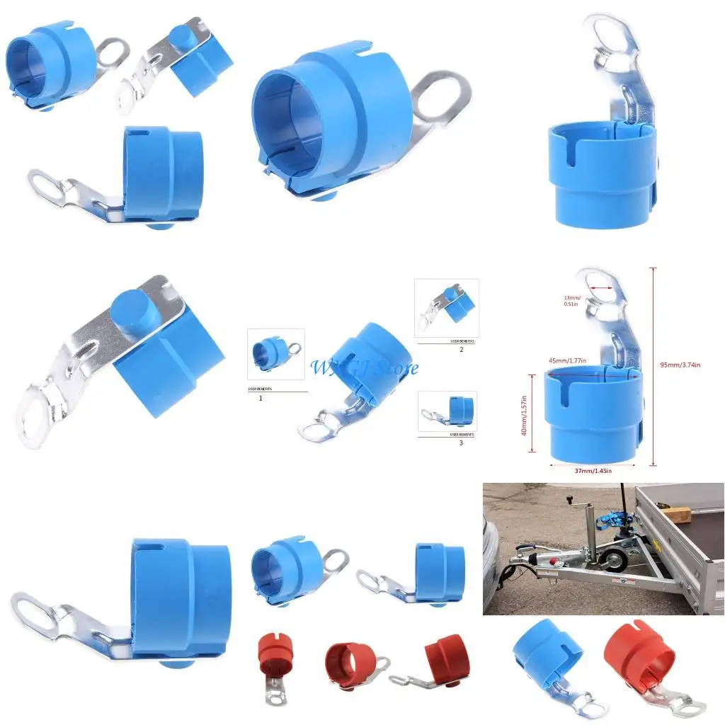 

37JE Trailer Electrics Plug Female Socket Holder 7 Pin / 13 Pin Bracket Retainer for Camper Accessories