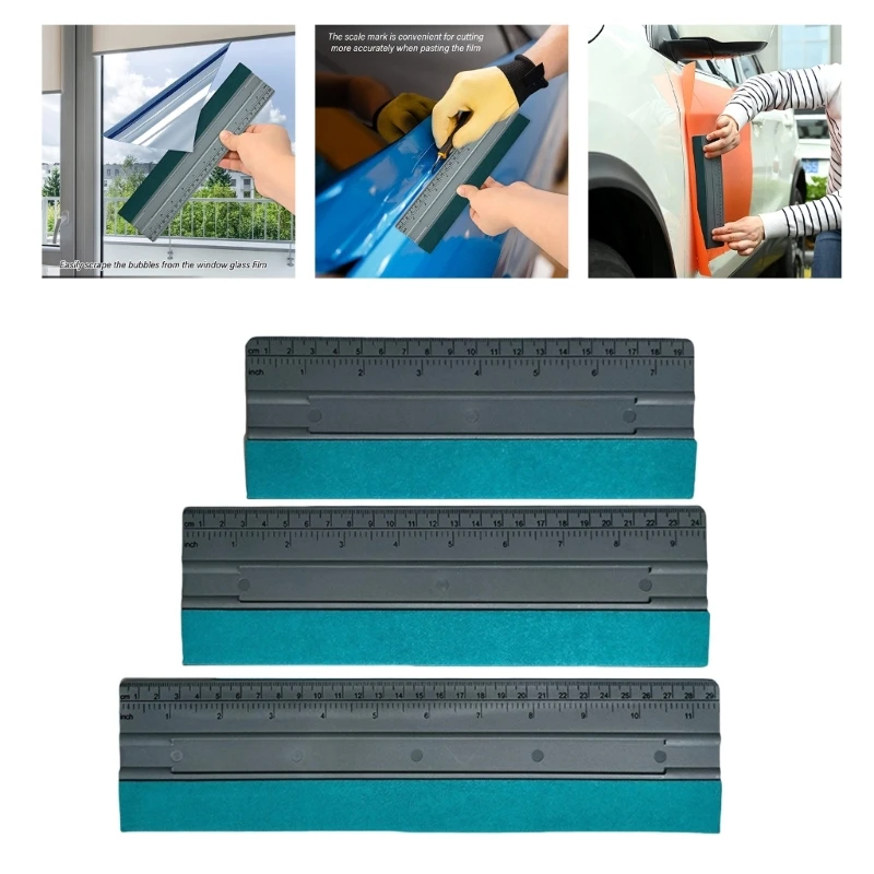 Felt Squeegee Equipped with Handy Scale Wallpaper Application Tool Simple to Use for Vinyls Wrapping and Window Tinting