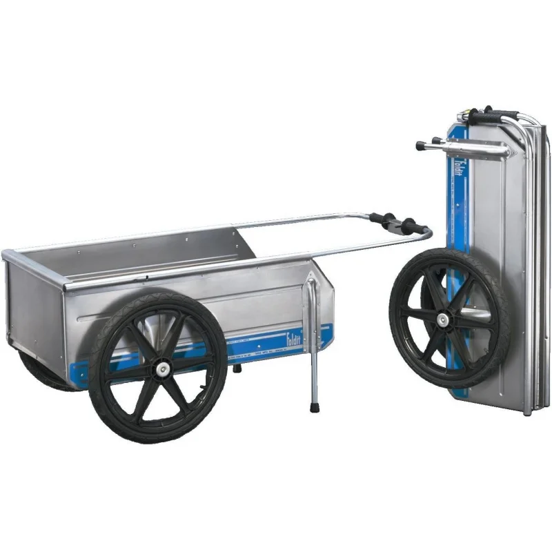 Marine Fold-It Utility Cart, Heavy Duty Collapsible Wagon Boat, Beach, Camping, Compact Storage, Rust Resistant