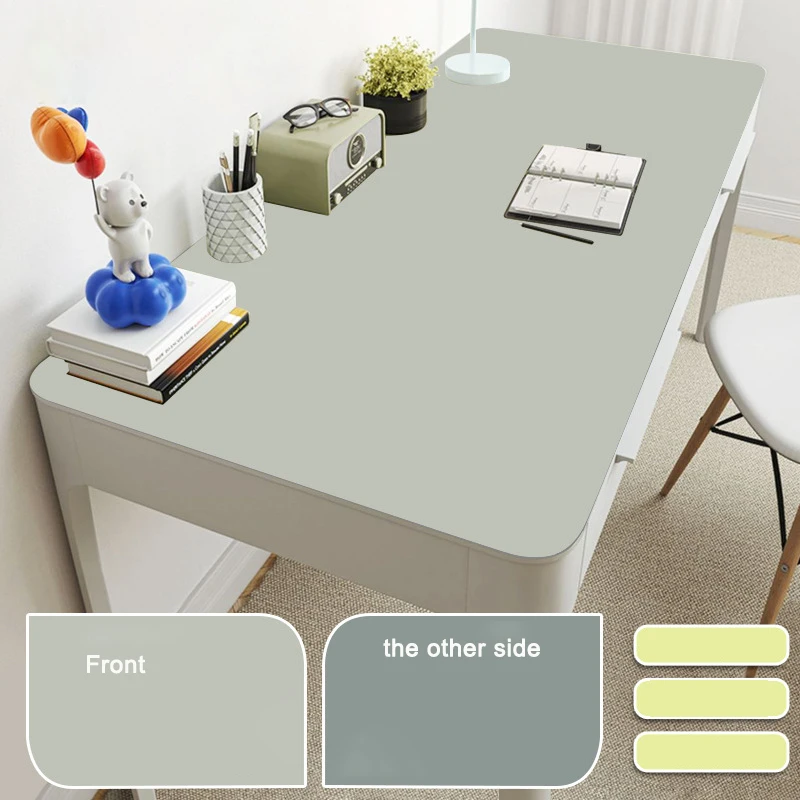 滑り止めシリコンデスクトップパッド,大型防水デスクマット,デスクトップおよびラップトップ用PUレザーデスクトップパッド