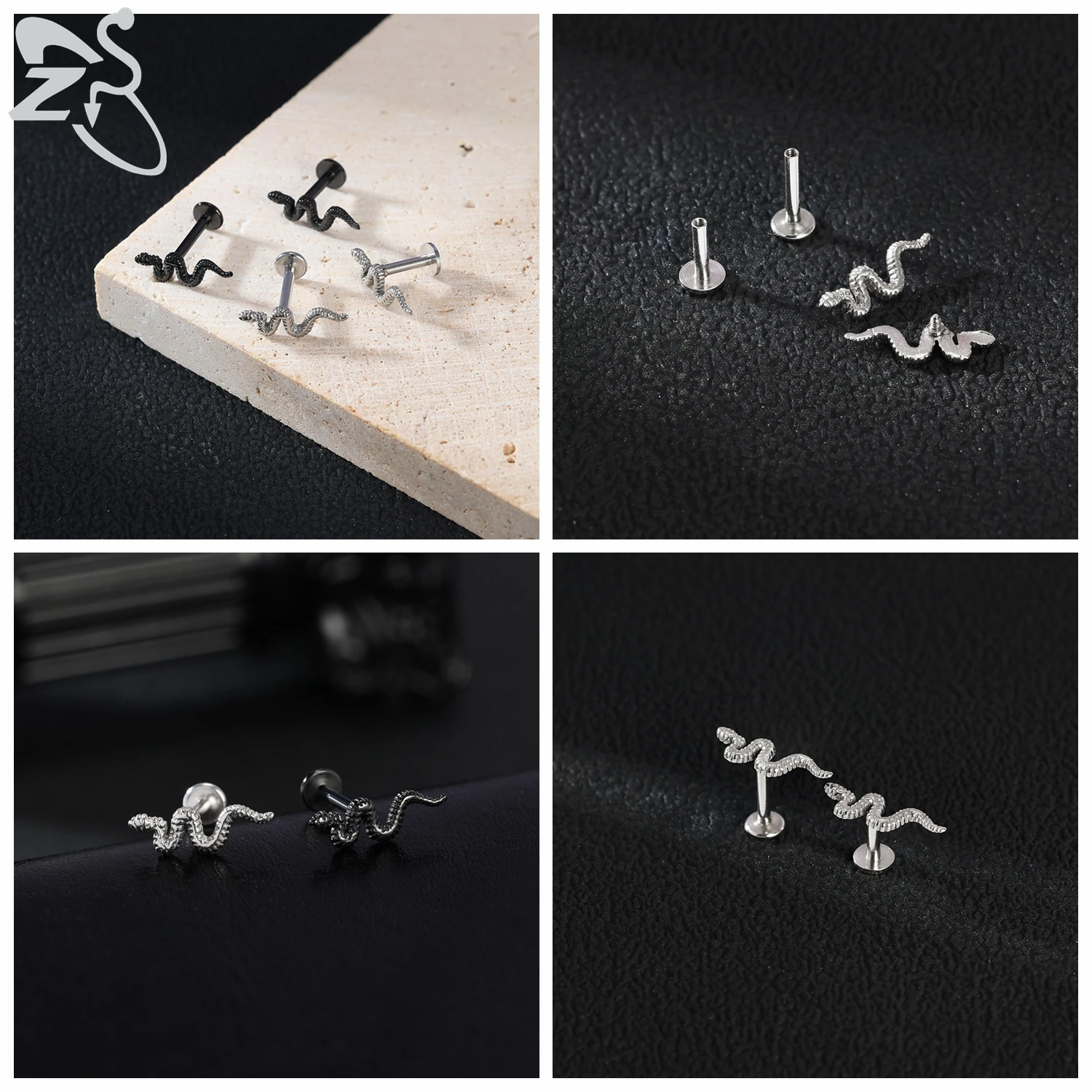 ZS 1 szt. 16G Halloween Kolczy – Zs Body Jewelry recenzja i cena