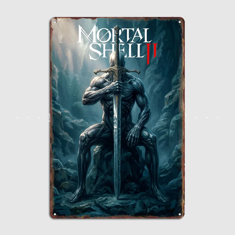 Mortal Shell 2 Game Poster Metal Posters Sign Bar Club Custom Bedroom Indoor Wall Decor Tin Room Decoration Home Decor