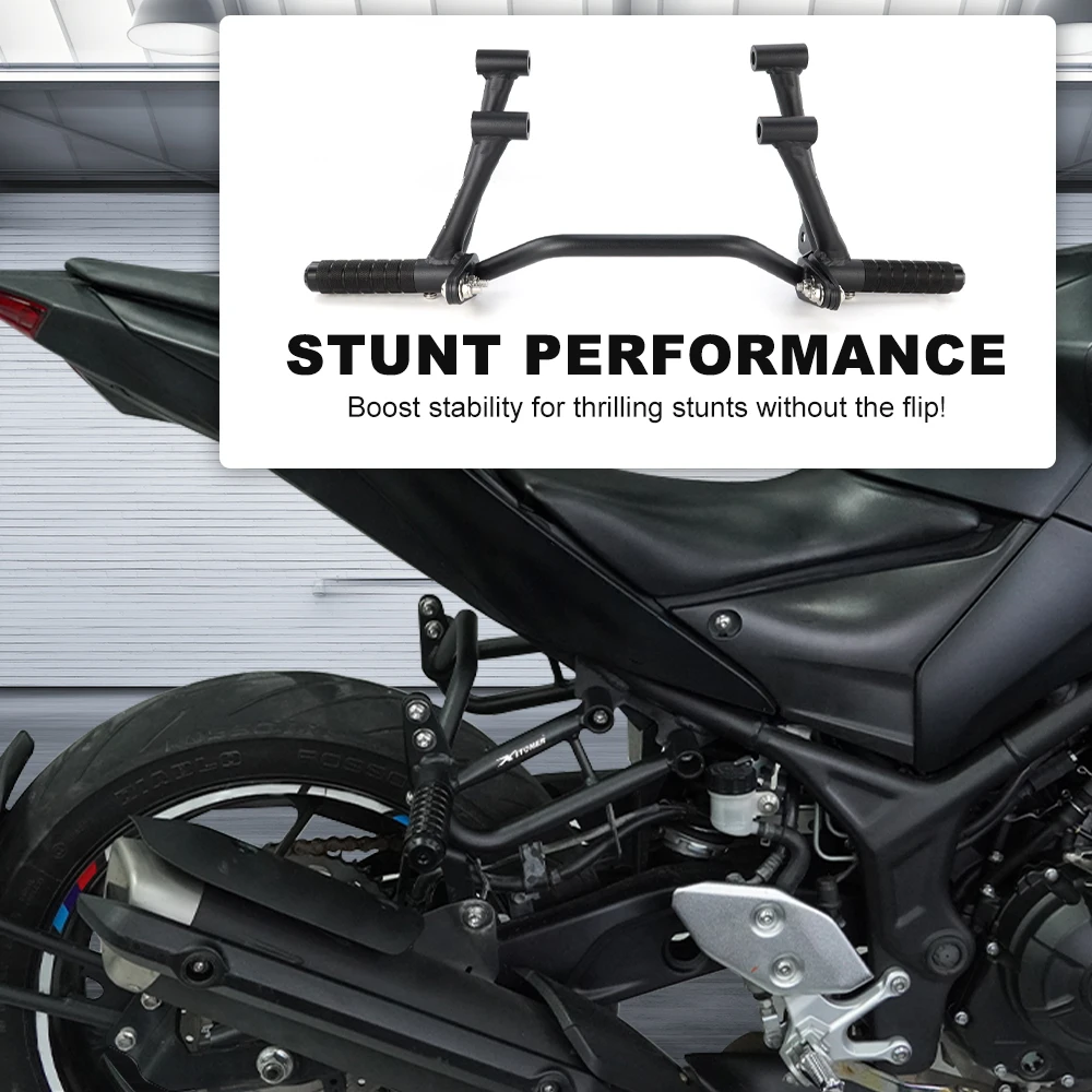 صالح لياماها YZF-R3 2015-2025 MT-03 2020-2024 MT03 دراجة نارية قفص فرعي مع أوتاد القدم حيلة قفص فرعي حيلة قفص الوفير أوتاد القدم #3