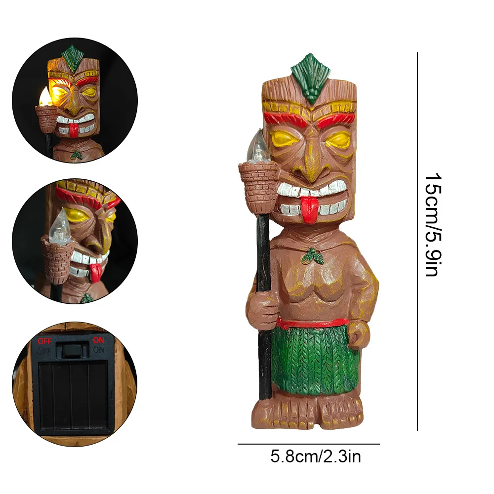 تمثال طوطم عزم دوران شمس مايان ، ديكور ليلي للحديقة الخارجية المنزلية ، زينة حديقة قديمة