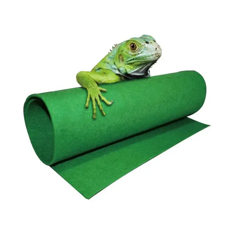 

Reptile Carpet 1 Pc Terrarium Bedding Substrate Liner with Strong Water Absorption 15.75''-39.37'' for Lizard Tortoise Snake