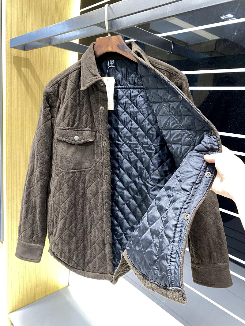 جودة عالية Fce الرجال القطن Jaet مبطن مزيج القطن الدافئة Faionable الياقة الخريف الشتاء تنوعا الشباب العصرية