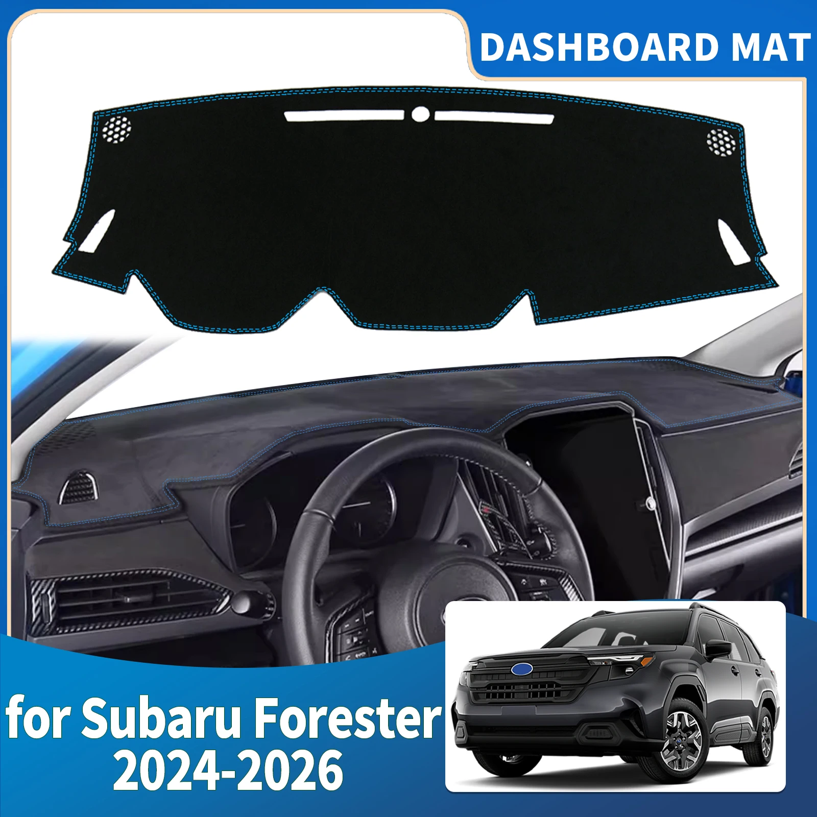 

fit for Subaru Forester 2024 2025 2026 Dashmat Dashboard Cover Pad Protective Carpet Car Accessories DashMat Sunshade