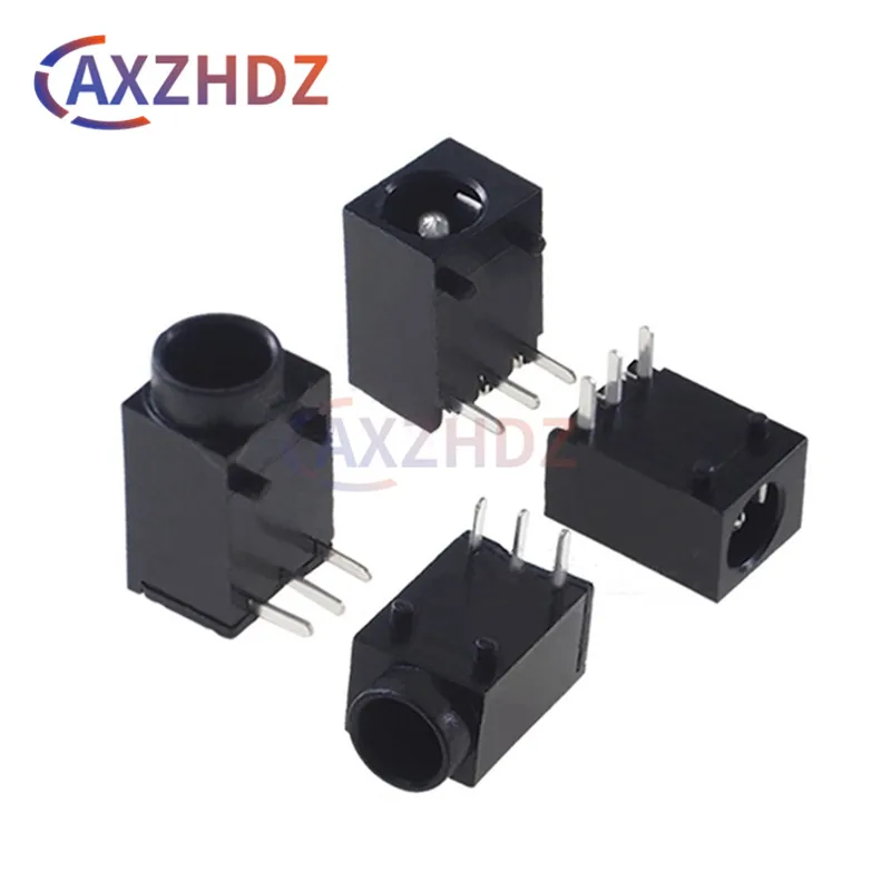 10PCS 3.5x1.3mm 3Pin DC-003 DC Power Jack Socket Connector Panel Mount Plug DC003A DC003 3.5*1.3MM