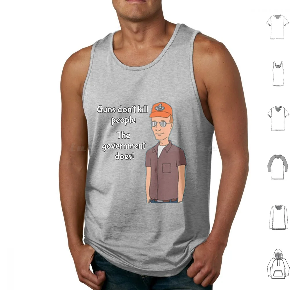 

Guns Don't Kill People Tank Tops Print Cotton Dale Gribble Guns Political Libertarian 2nd Amendment