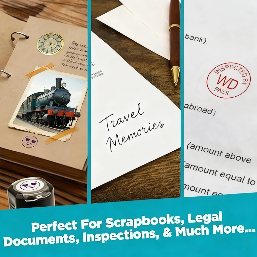 Personalized Photosensitive Self Inking Stamp Custom Logo Text Image Customizable Rubber Seal For Business Wedding Multi-use