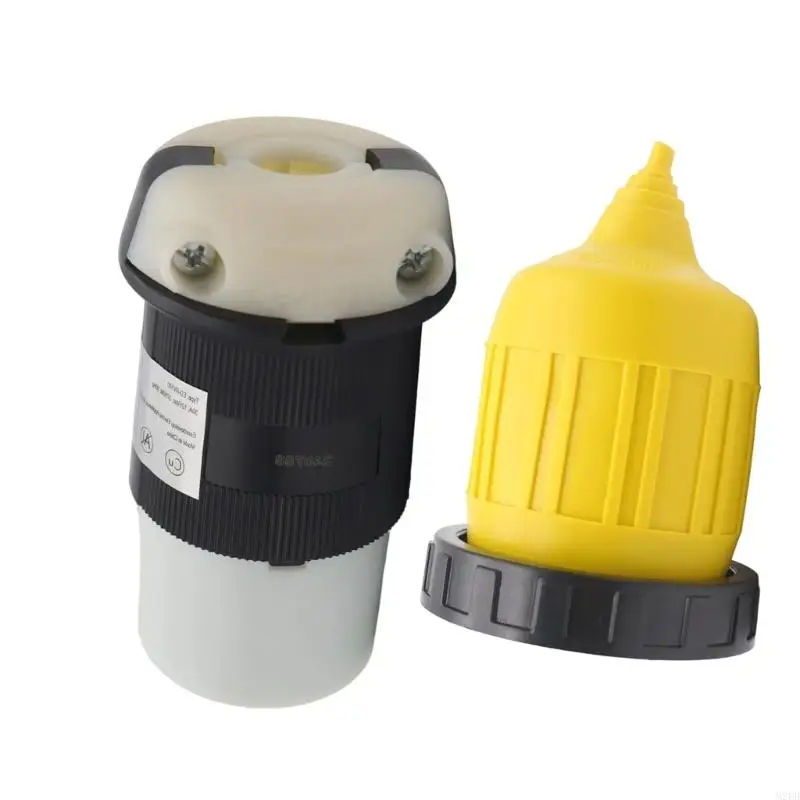 

Power Connector with Boot Locking Cover 50A RVs Cord Connector Locking Plug