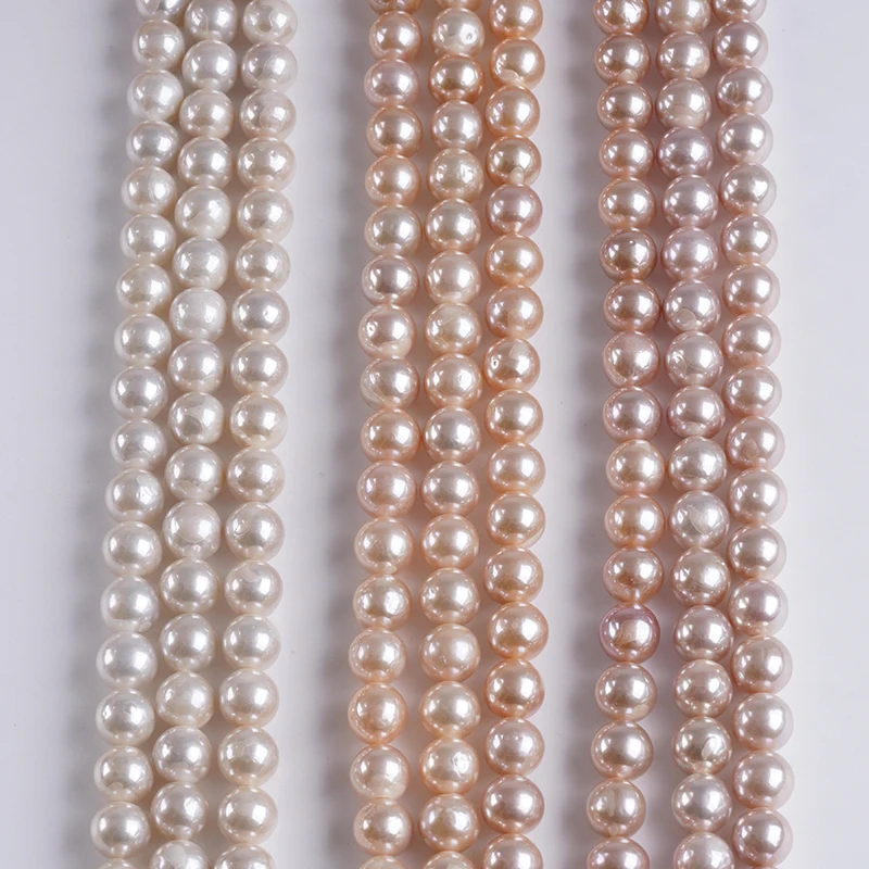 

8-11 мм белый/розовый/фиолетовый цвет натуральный пресноводный круглый жемчуг Эдисона с масляными нитками для изготовления ювелирных изделий