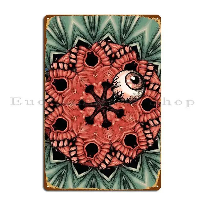 Eye Ball Metal Plaque Poster Mural Garage Cave Print Wall Pub Tin Sign Poster