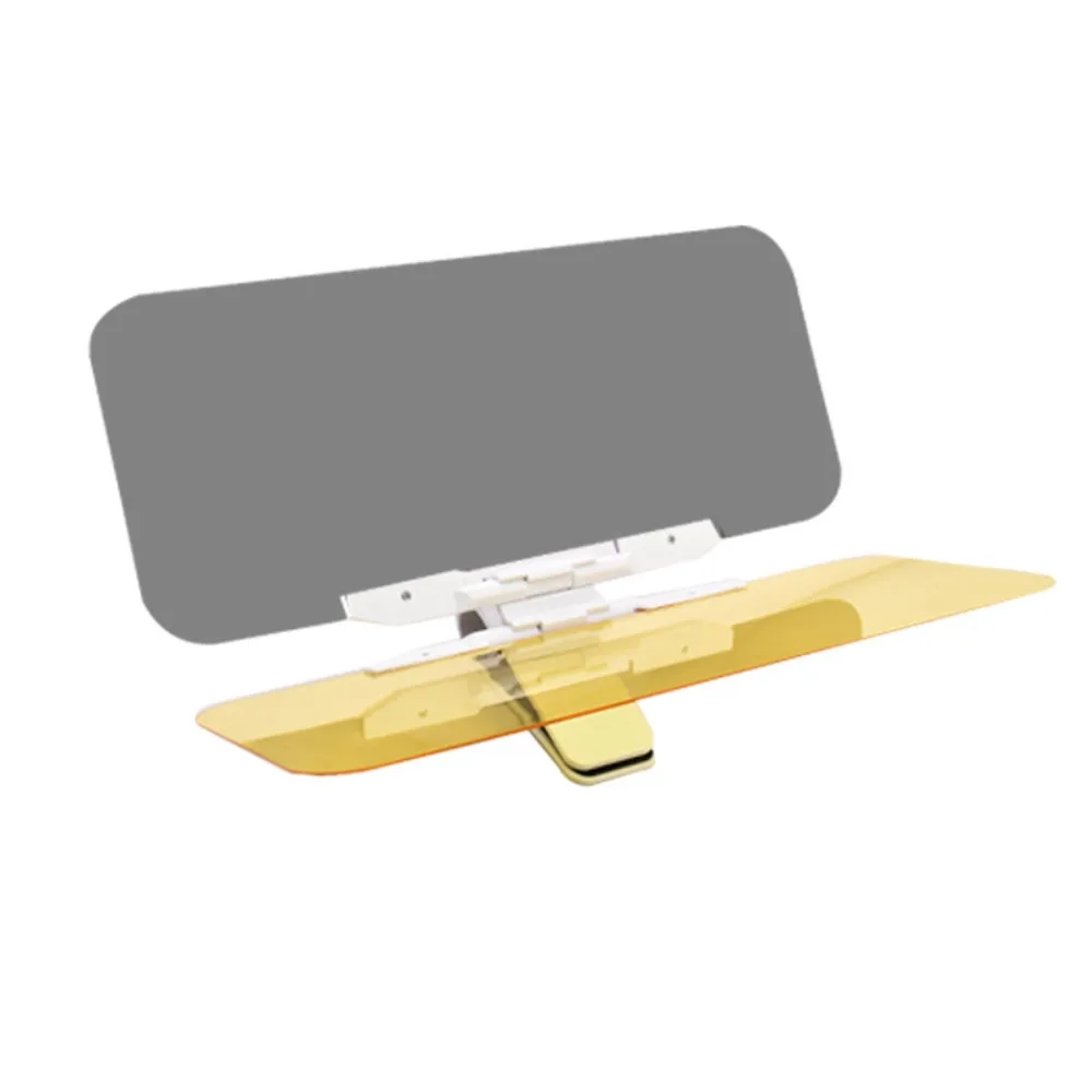 

High-Transparent 2 in 1 Car Sun Visor Dual Use HD View Anti Glare Sunshades Adjustable Clip-On Night Driving Shield