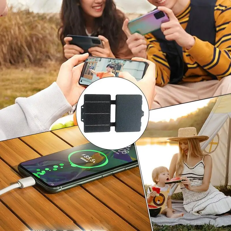 Caricatore solare portatile Pannello solare pieghevole portatile da 30 W per campeggio Caricatore per tablet leggero impermeabile per campeggio camper