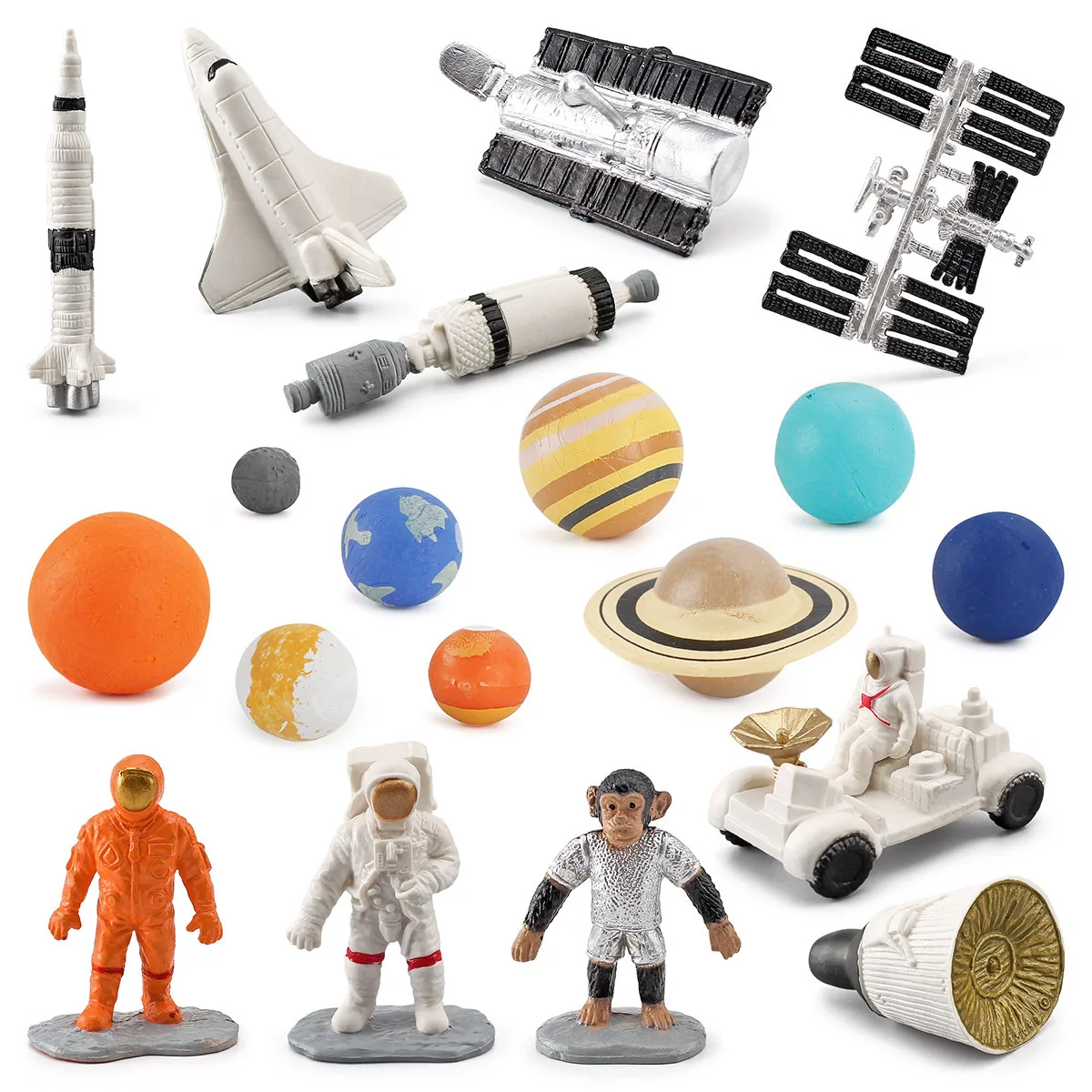 The simulation satellite rocket capsule universe, nine planets furnishing articles 19 woolly space space model gifts for kids