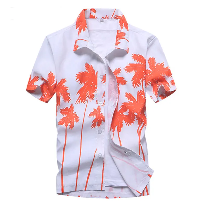 Mens Summer Beach Hawaiian Shirt 2023 Brand Short Sleeve Plus Size Floral Shirts Men Casual Holiday Vacation Clothing Camisas image 5