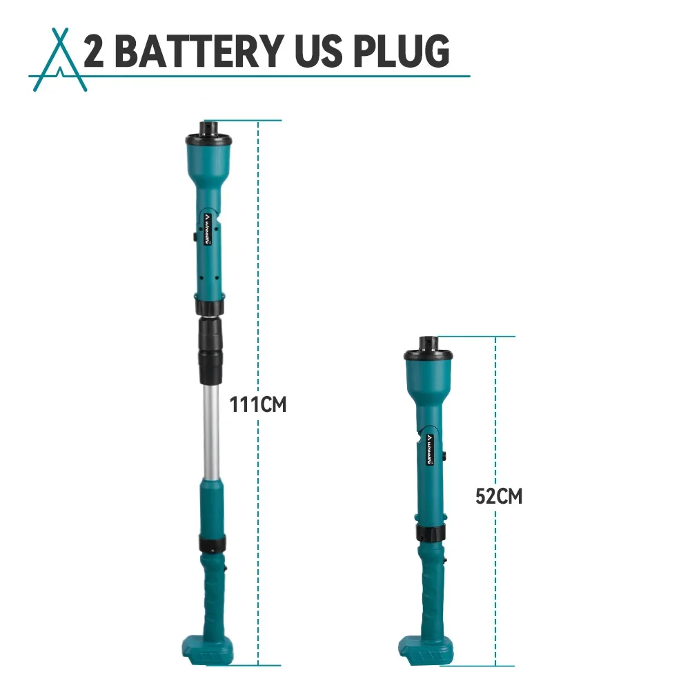 コードレス電動クリーニングブラシ,電動クリーニングツール,延長ハンドル,makita 18Vバッテリー用電動工具,2400rpm,8in 1