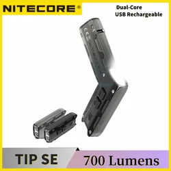 NITECORE TIP SE Tourists-Core Metallic Keychciin Light, 700 lumens, 4 modes d'éclairage, Flshlight LED aste