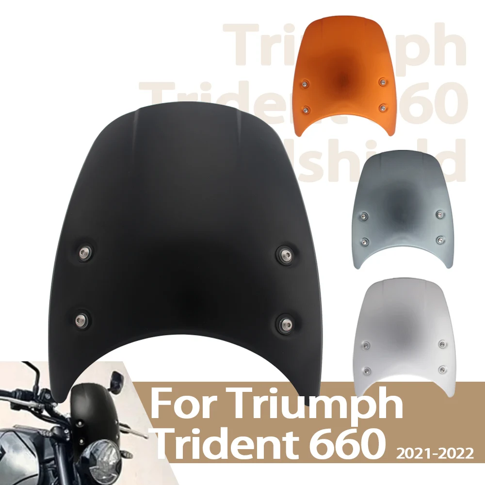 

Лобовое стекло для TRIUMPH TRIDENT 660 Trident 660 Trident 660 2021 2022, воздушные ветровые дефлекторы, передний экран мотоцикла
