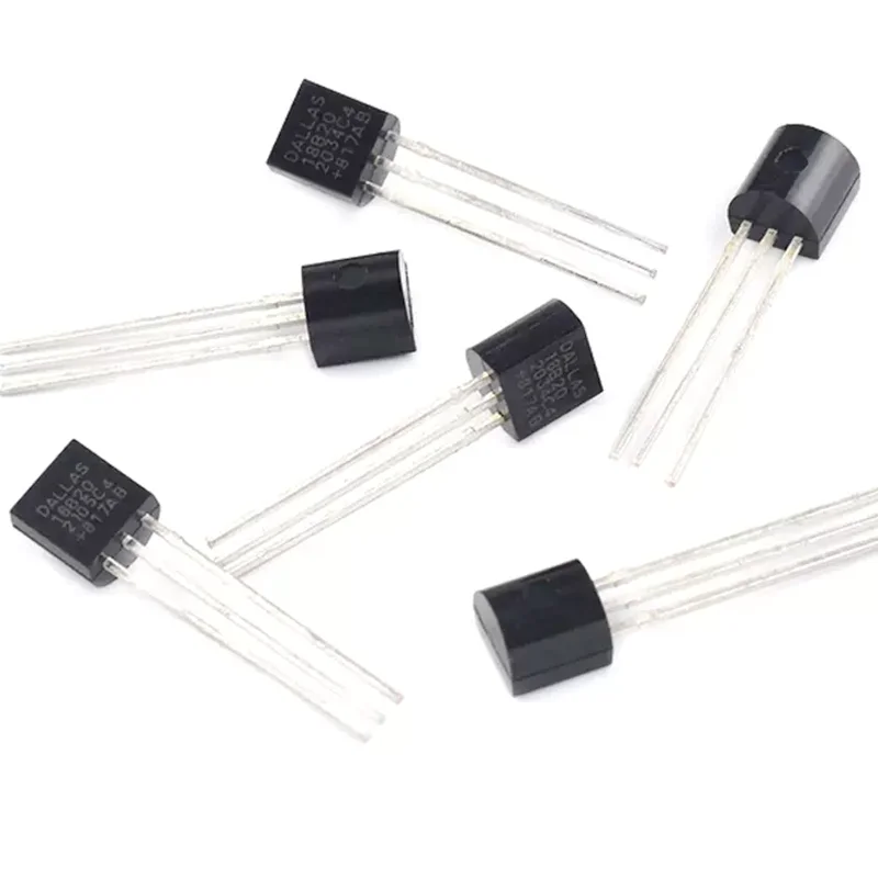 10 unids/lote Sensor chip electrónico DS18B20 TO-92 18B20 chips Sensor de temperatura IC 18b20 en Stock