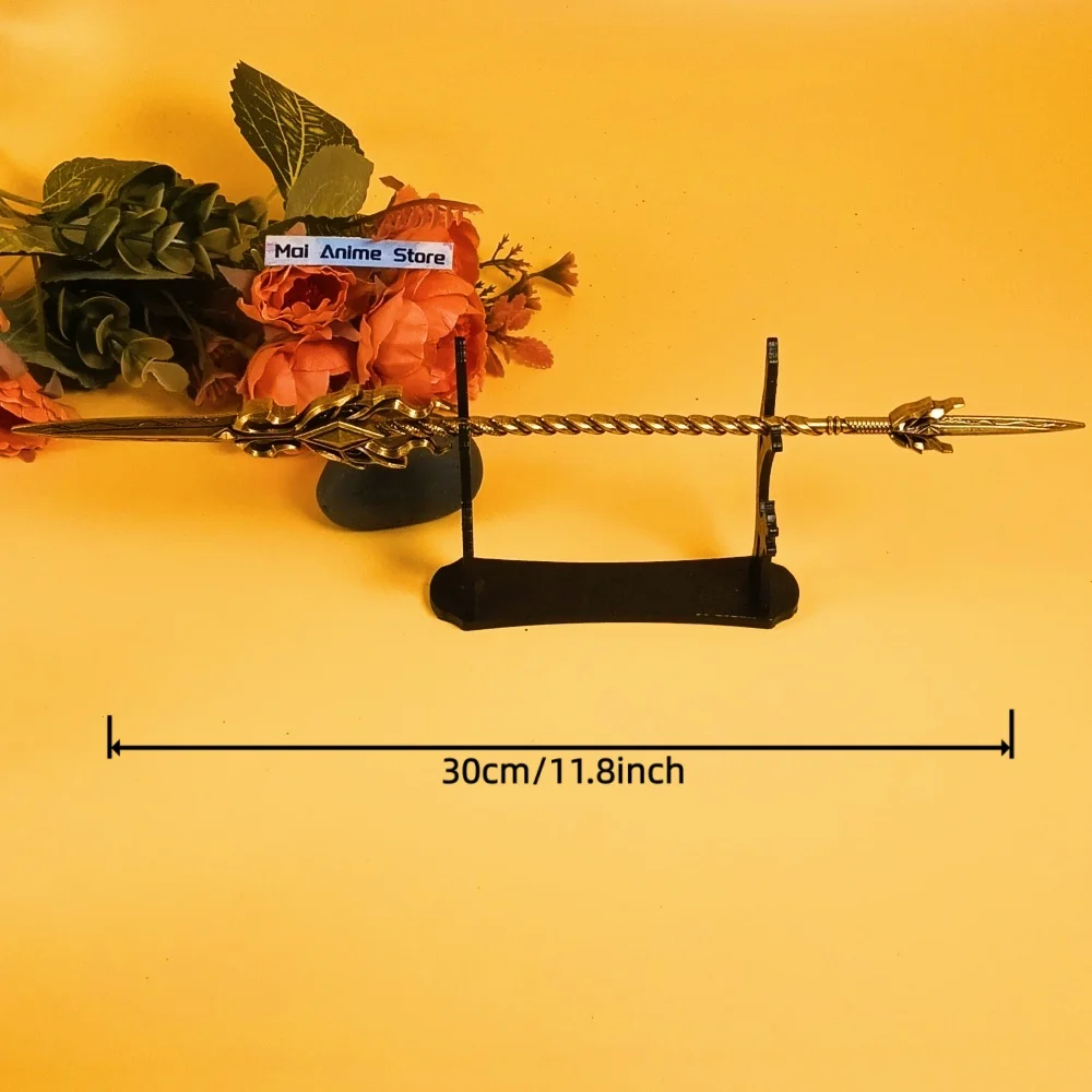 11.6 polegada soul land katana lança anime cosplay prop espada de metal tamanho real japonês katana sabre samurai original brinquedo afiado presente