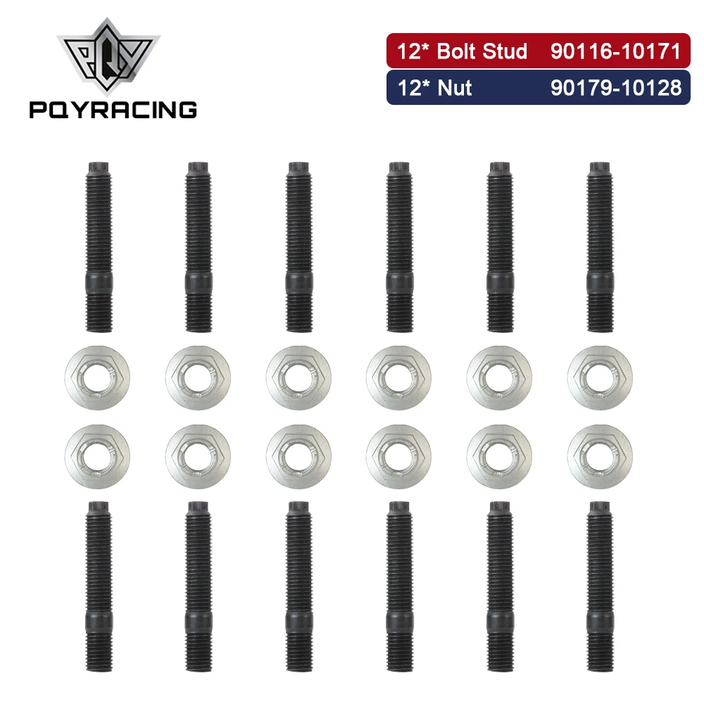 

Exhaust Manifold To Cylinder Head Stud Nut Kit M10*1.25 For 1990-2007 Toyota 1HZ 1HD 1HDT 1KZTE 4.2D Landcruiser 90116-10171