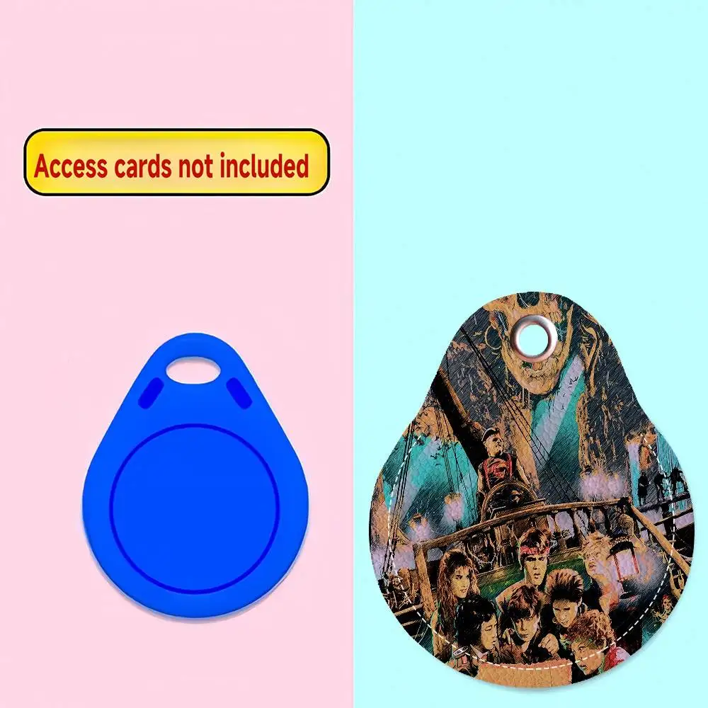 حافظة Goonies PU Access المضادة للضياع ومضادة للسقوط وحامل البطاقات وإكسسوارات سلسلة المفاتيح المقاومة لبصمات الأصابع #6