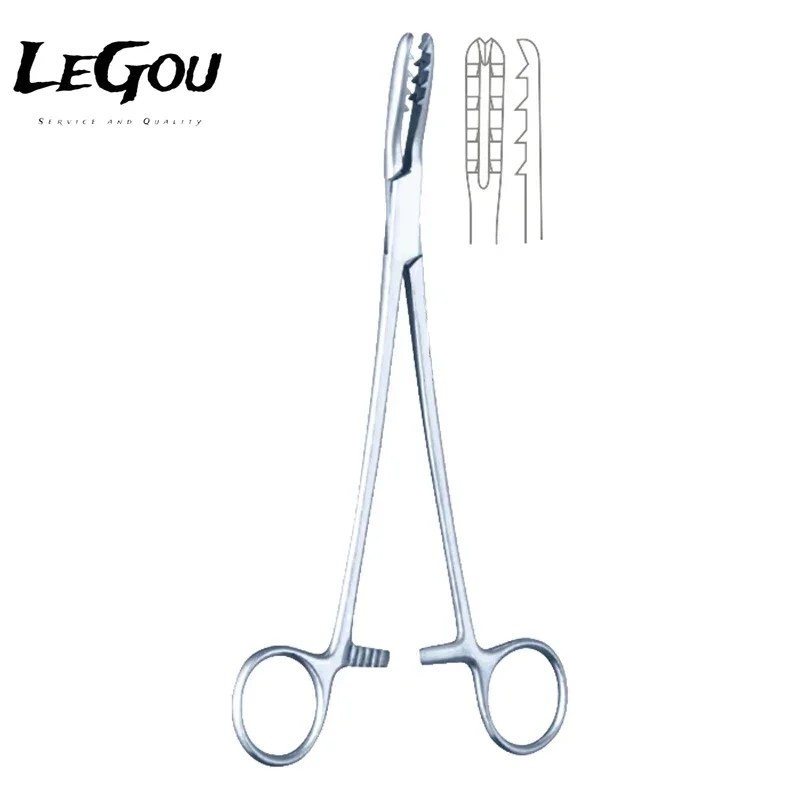 General And  Basic Surgical Instrument Stainless Steel Bircher-Ganske Forceps 20cm