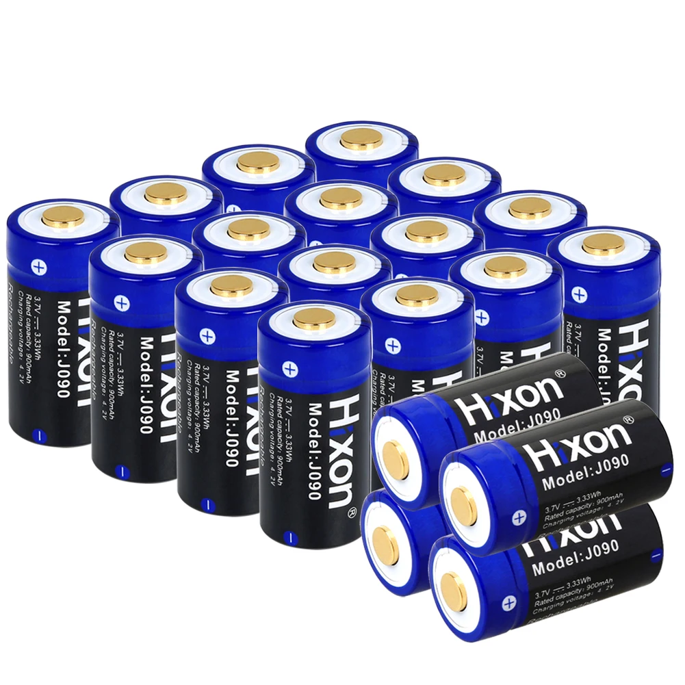 Литий-ионный перезаряжаемый аккумулятор 900 мАч 3,7 в, емкость 16340 для HD-камеры Arlo и лазерной ручки, светодиодный фонарик, камера безопасности