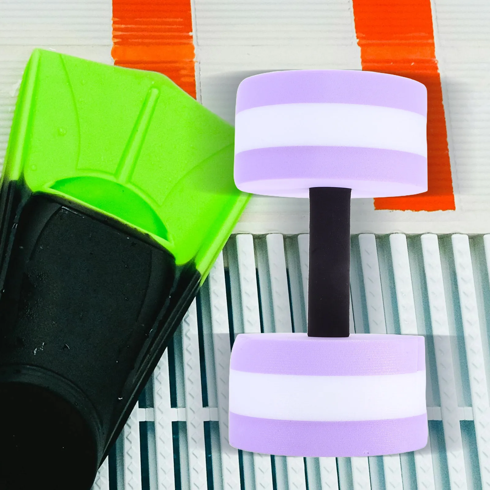 Mancuernas flotantes para ejercicio en piscina, equipo aeróbico de agua, espuma Eva para fortalecimiento de músculos abdominales y espalda, 2 uds.