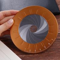 Adjustable Circle Drawing Ruler Measurement Stainless Steel Round Ruler Rotatable Round Compass Stretch Ruler for Drawing