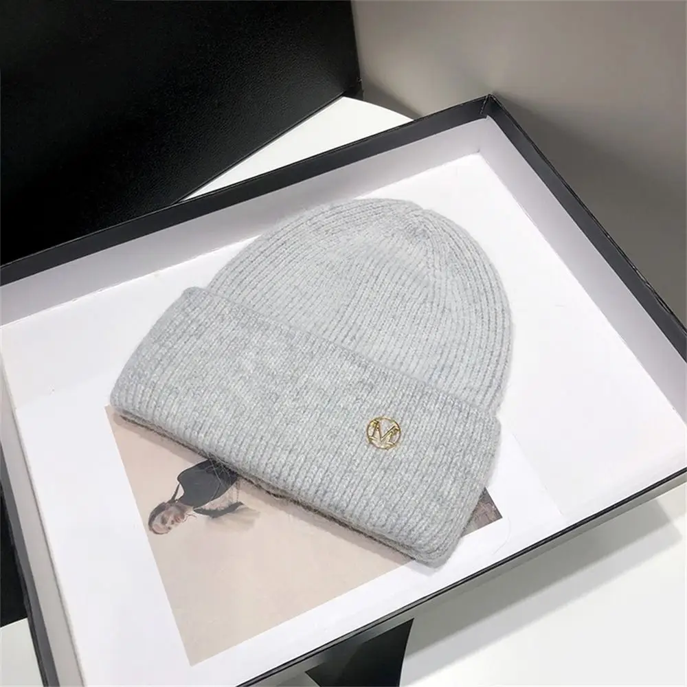 Casual Keep Warm Knitted Hat Windproof Coldproof Ear Protection Beanies for Autumn Winter