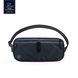 Mini sac banane étanche avec blocage RFID pour hommes et femmes, sac de poitrine, porte-passeport, petit sac à bandoulière, sacs initiés, voyage de sport