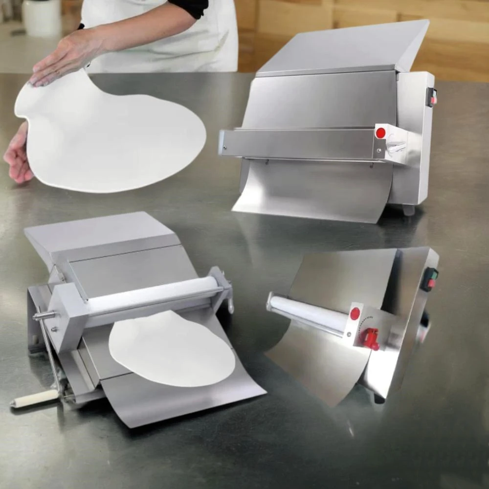 Pastry Pizza Maquina Laminadora De Masa Manual Electric Dough Rolling Maker and Cake Fondant Roller Sheeter Making Machine Price