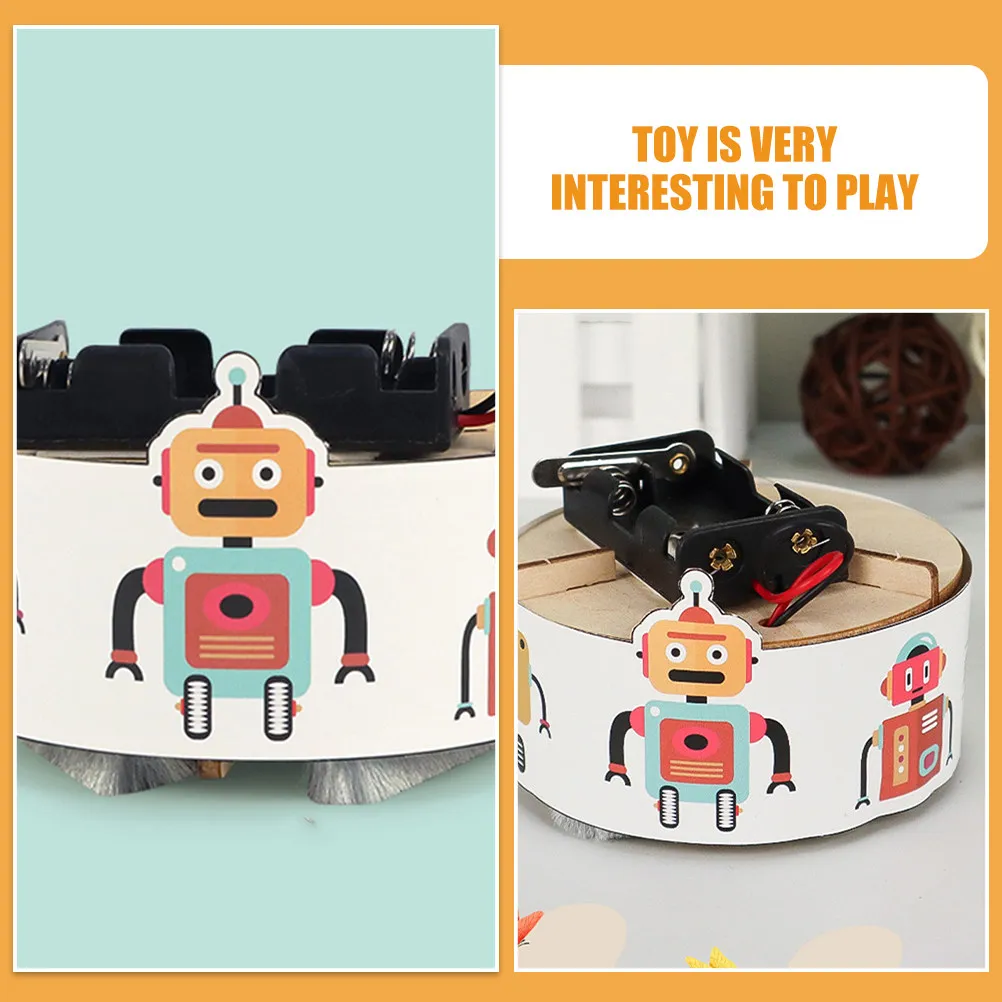 

1Set Robot Cleaner DIY Assembly Stem Project Kids Educational Science Experiment Cognitive Puzzle Kit for Parent Child