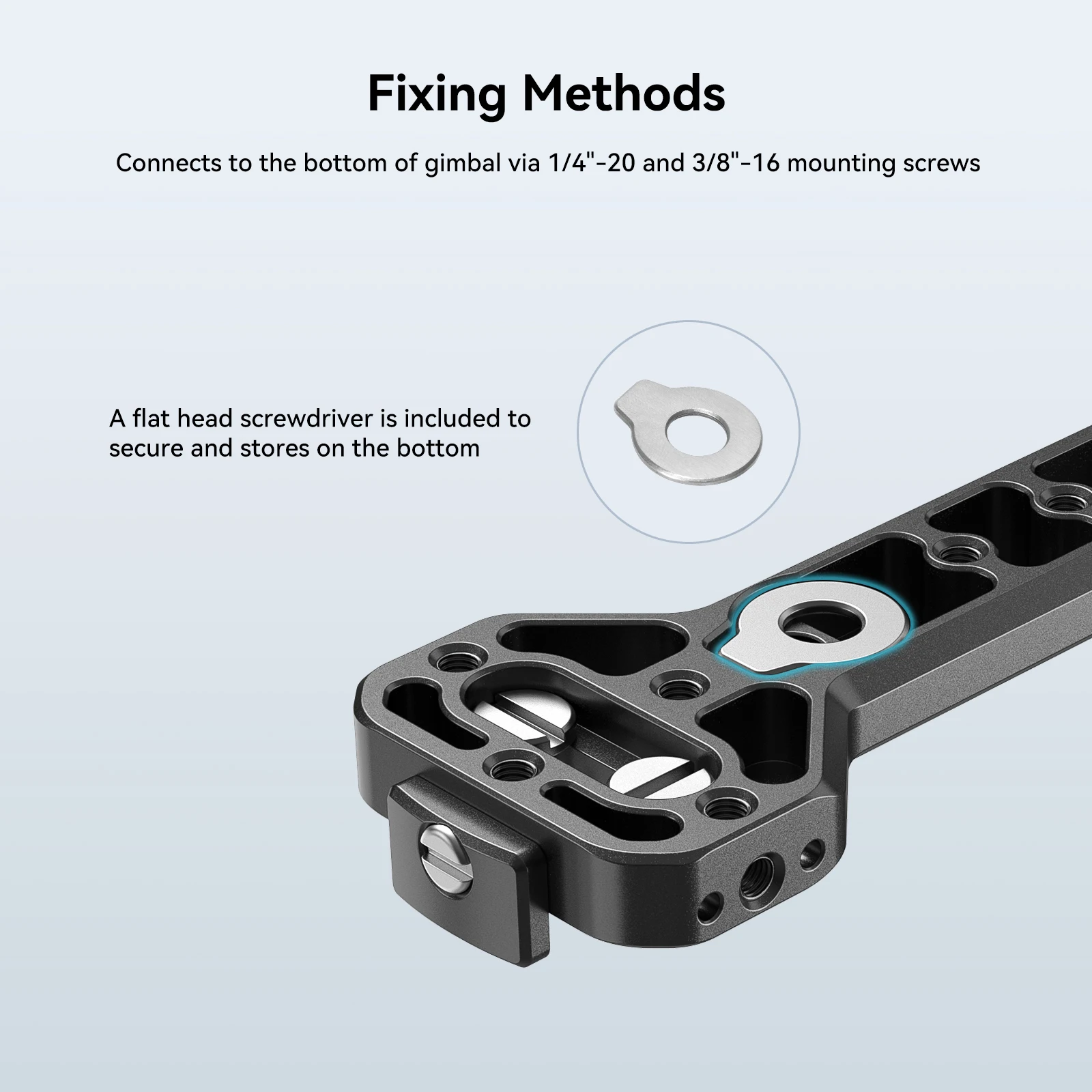 มือจับด้านข้างขนาดเล็กสำหรับ DJI RS3/4/RS3 Pro/Ronin-s/sc สำหรับ Zhiyun Crane 2/V2 & MOZA AIR 2/aircorss 2 gimbals 2786B มือจับด้านข้าง