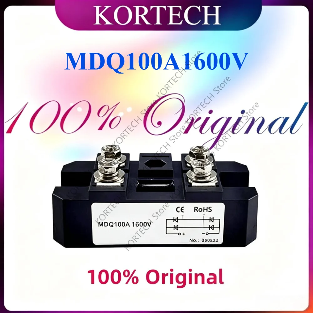 1PCS MDQ100A1600V single-phase rectifier bridge MDQ100A-16 AC-DC module 100Amp 1600V