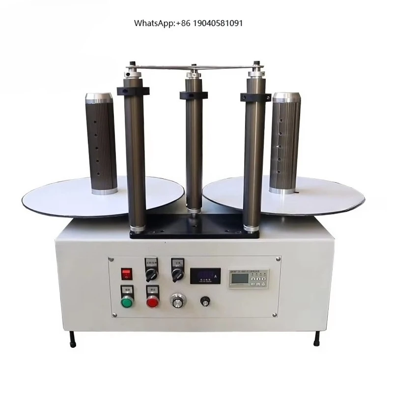 HJFJ-450A Meter Counting Manual Tension Rewinder 3 Inch Shaft Film Paper Foil Rewinding Machine