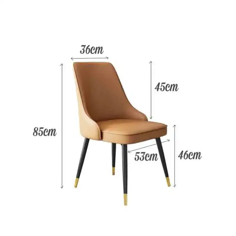 

2pc Nordic Chair Design Luxury Simple Dining Elegant Minimalist Dining Chair Set Of 2 Unique Decor Chaise Living Room Furniture