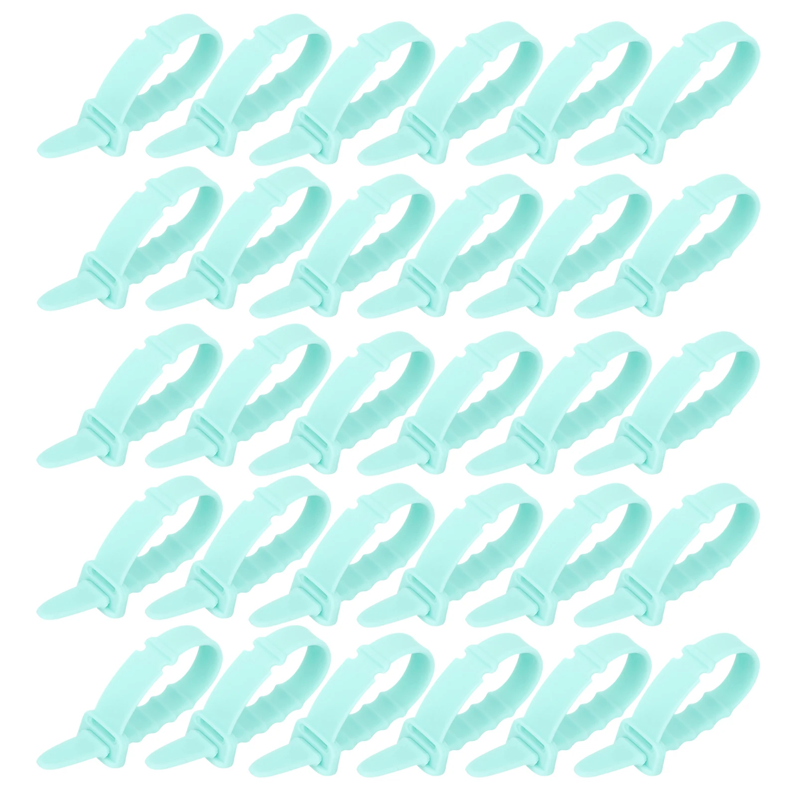 50pcs Silicone Cable Straps Data Cable Organizers Reusable Cord Wraps For Earphone Usb Cables Adjustable Wire Holder