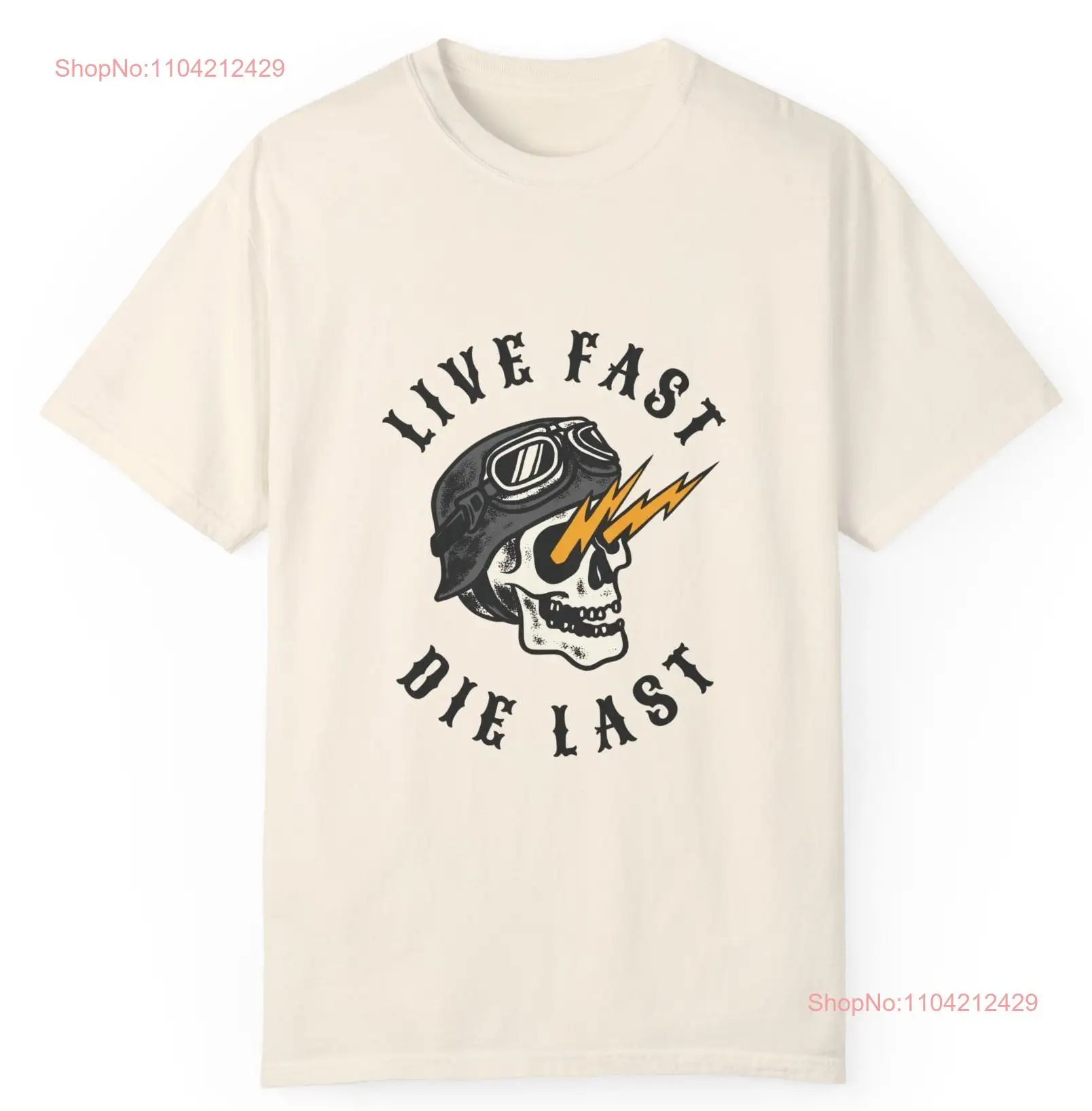 Motorcycle Vintage Design Live Fast Die Last T Shirt Retro Generation X Funny Meme 80s 90s Skull Helmet