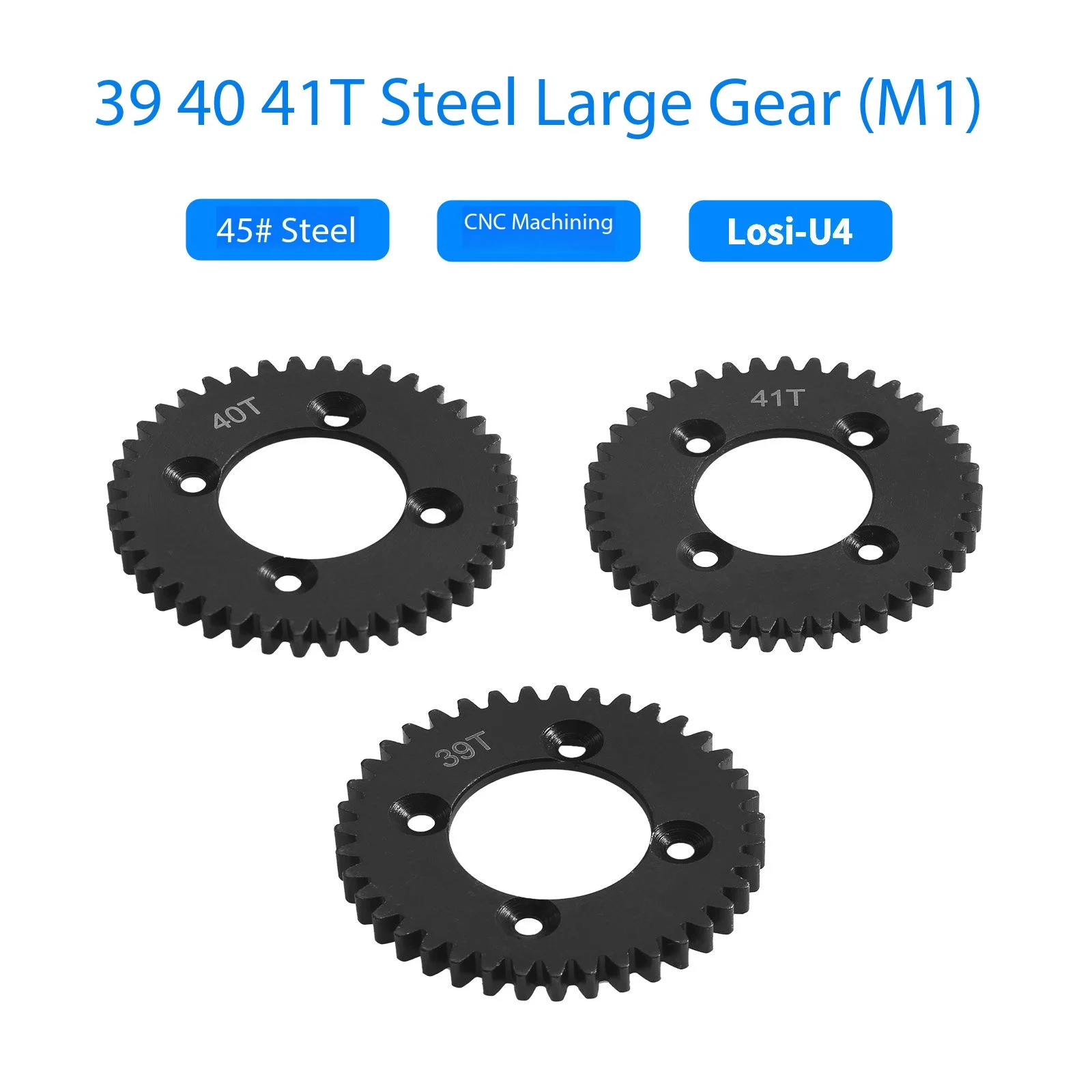 1pcs 45# Gearbox Internal Main Teeth 39T/40T/41T Teeth for LOSI 1/10 LASERNUT TENACITY ULTRA 4 ROCK TACER-LOS03028 RC Car Part