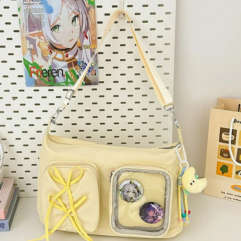 

Stylish New Transparent Crossbody Bag for Women Large Capacity Harajuku Shoulder Bag Comfortable and Versatile Texture Ita Bag