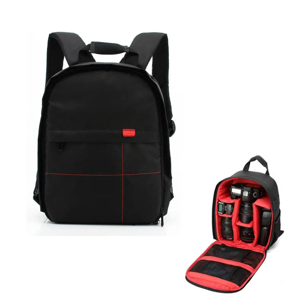 

Waterproof Backpack Dslr Protective Adjustable Dividers Sandproof Dustproof For Hiking Biking Outdoor Camera Backpack