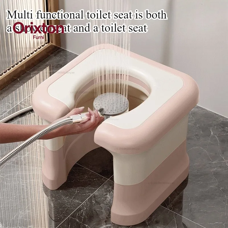 Pregnant women's squat toilet chair,powerful indoor squat toilet holder for household use, and elderly peoples use of the toilet