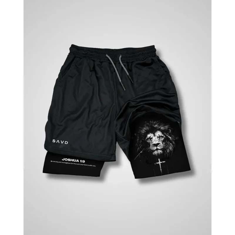 Classic Brand Heavy Woven Quick Dry Casual Sports ShortsSAVD High Street 2025 Large Pattern Letter Print High Gram