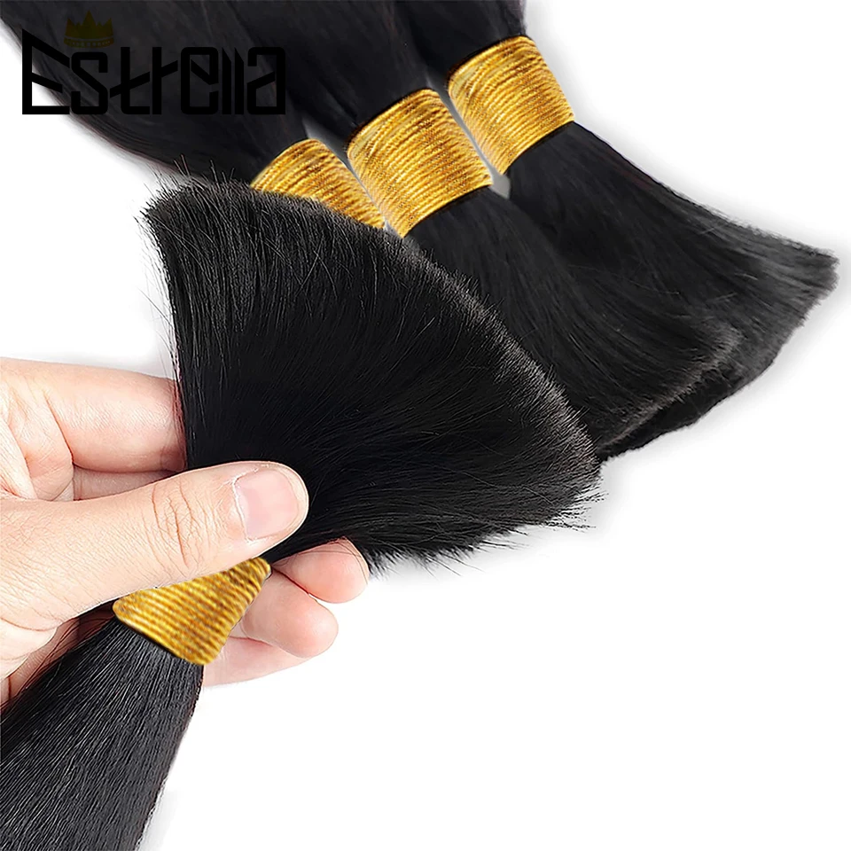 Natural Black Human Hair Bulk Hair Bundles For Braiding Body Wave Human Hair Braiding No Weft Brazilian Human Hair Extensions